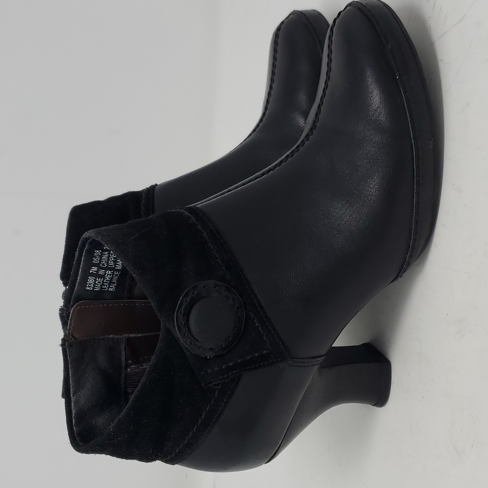 Indigo Leather Ankle Bootie Size 7